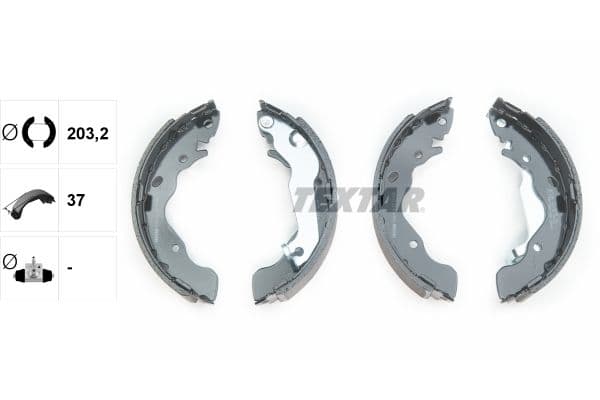 Set saboti frana TEXTAR 91061700