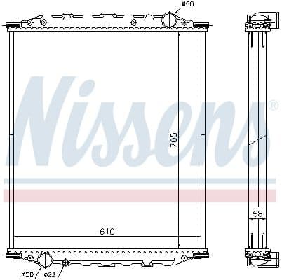 Radiator, racire motor NISSENS 672200