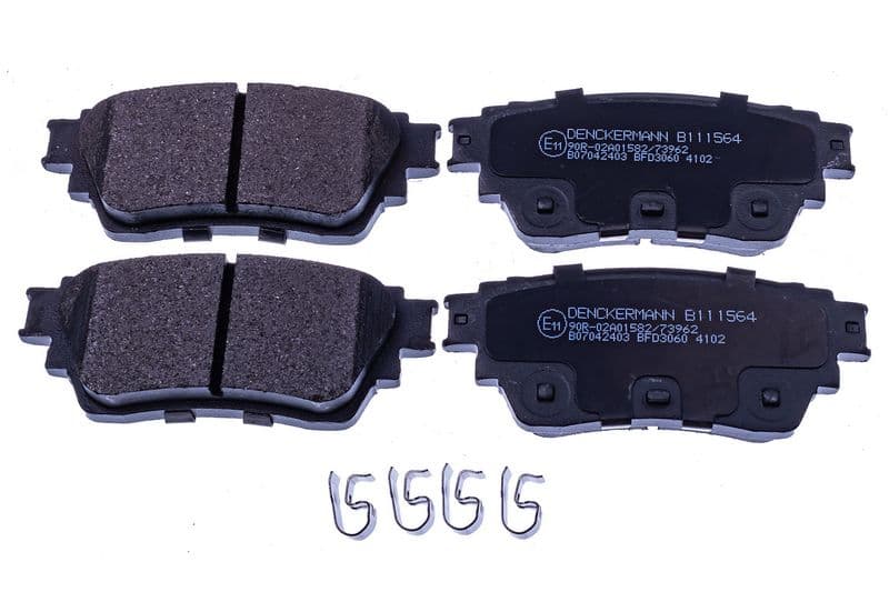 set placute frana,frana disc DENCKERMANN B111564