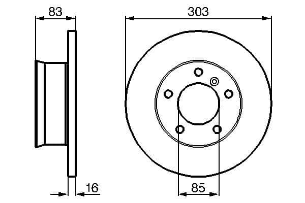 Disc frana BOSCH 0 986 478 189