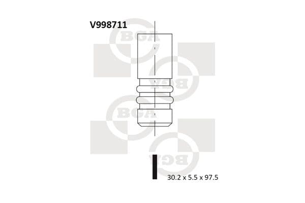 Supapa evacuare BGA V998711