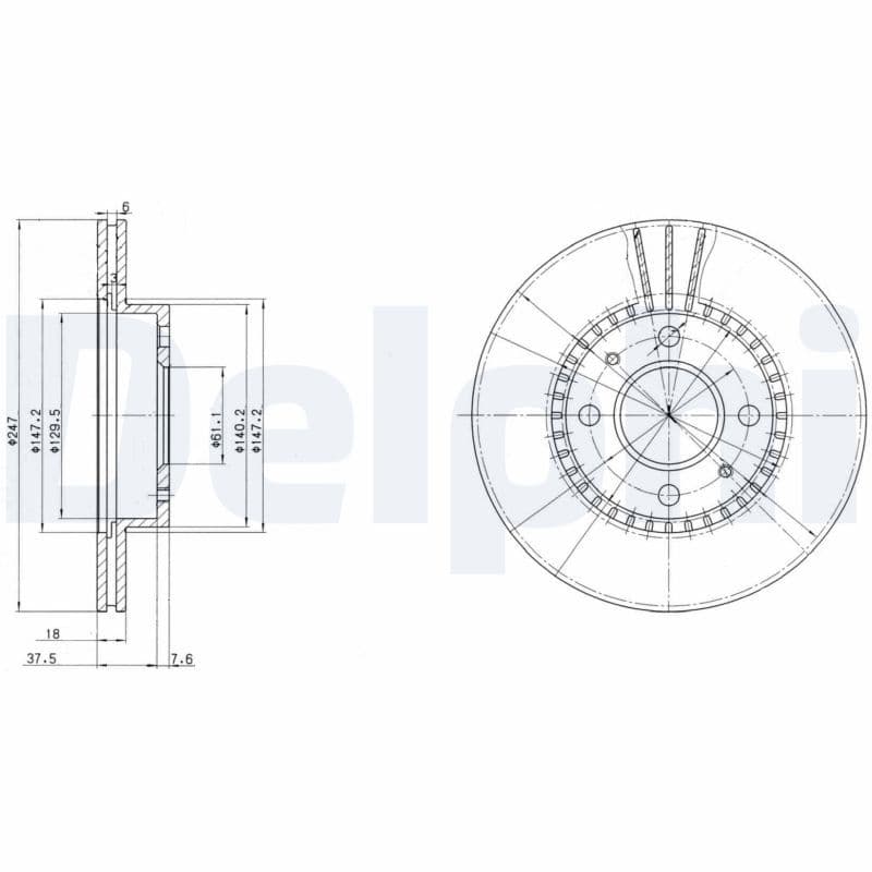 Disc frana DELPHI BG3134