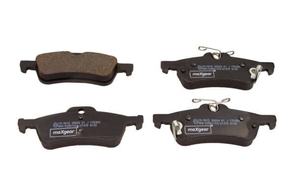 set placute frana,frana disc MAXGEAR 19-3015