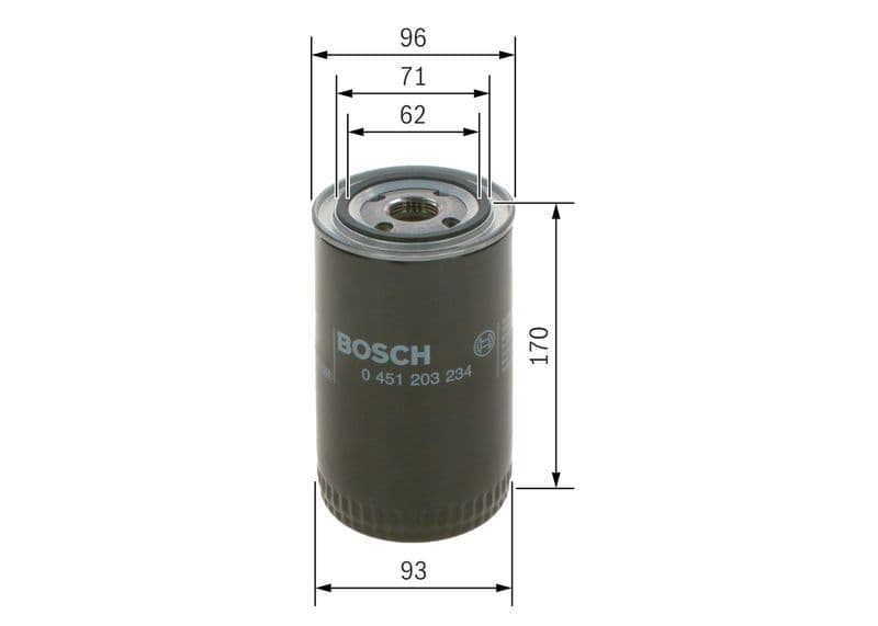 Filtru ulei BOSCH 0 451 203 234