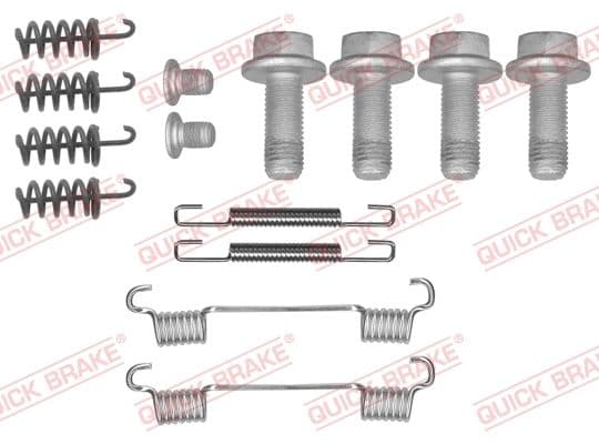 set accesorii, saboti frana parcare QUICK BRAKE 105-0878