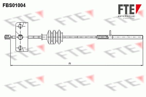Cablu, frana de parcare FTE 9250000