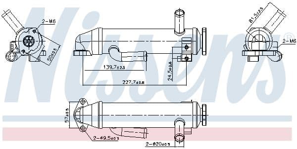 Radiator, recirculare gaze de esapament NISSENS 989430