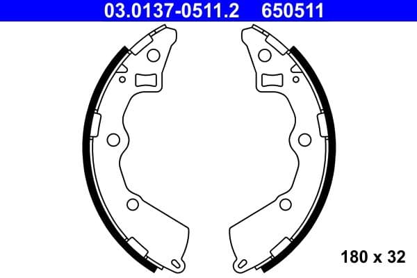 Set saboti frana ATE 03.0137-0511.2