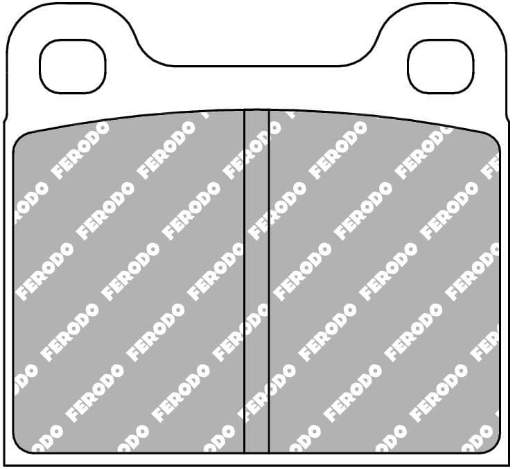 set placute frana,frana disc FERODO RACING DS2500 FCP2H