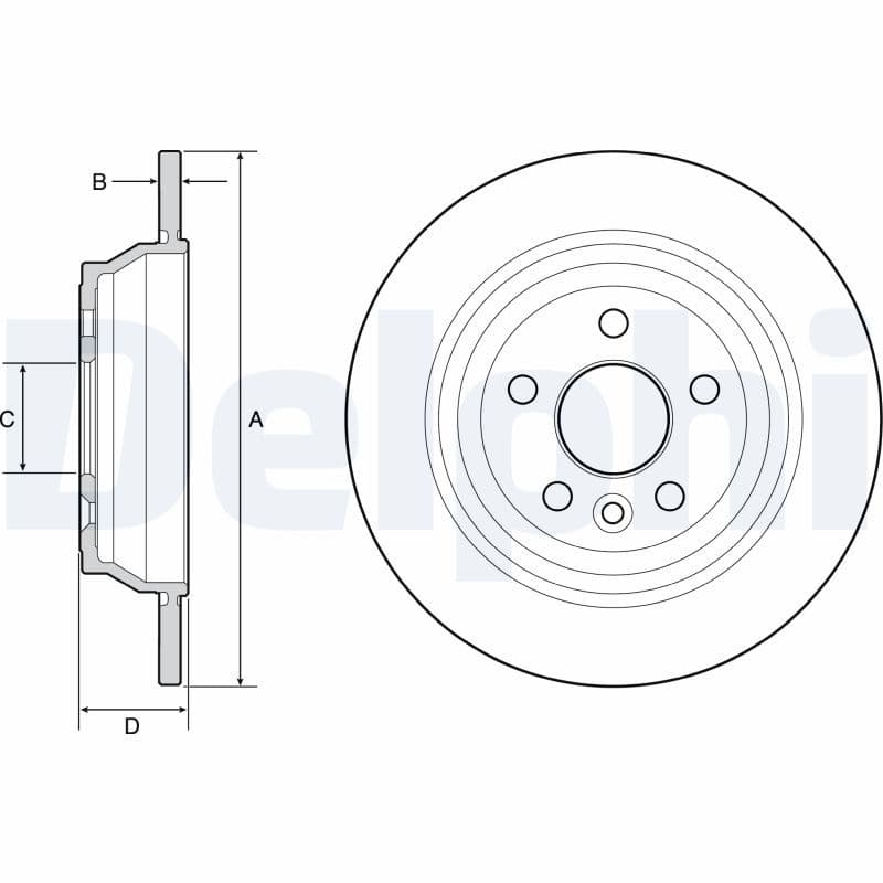 Disc frana DELPHI BG4656C