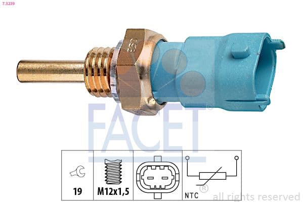 senzor,temperatura ulei FACET Made in Italy - OE Equivalent 7.3239