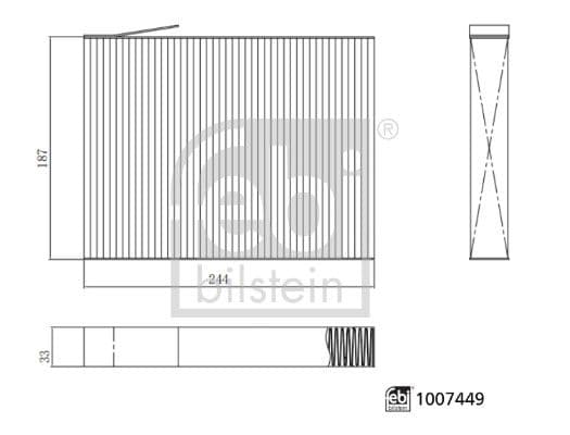 Filtru, aer habitaclu FEBI BILSTEIN 1007449