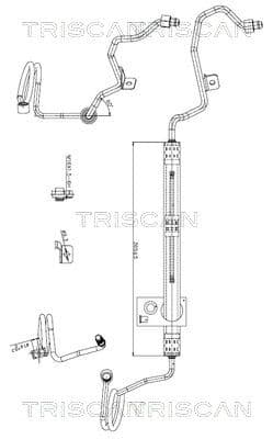 Furtun hidraulic, sistem de directie TRISCAN 8516 29073