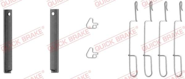Set accesorii, placute frana QUICK BRAKE 109-1280