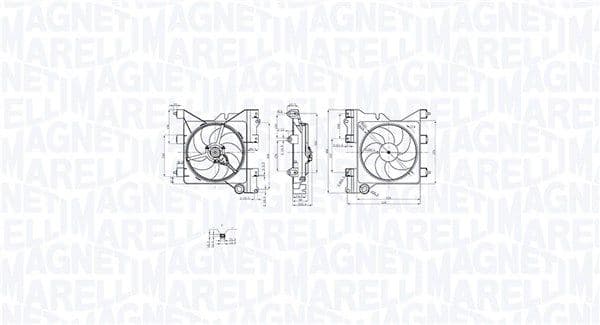 Ventilator, radiator MAGNETI MARELLI 069422852010
