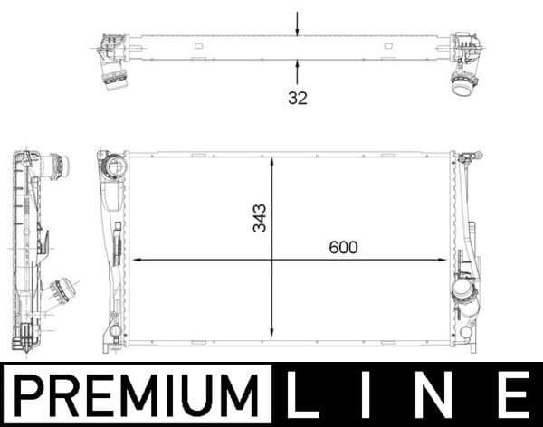 Radiator, racire motor MAHLE BEHR *** PREMIUM LINE *** CR 1923 000P