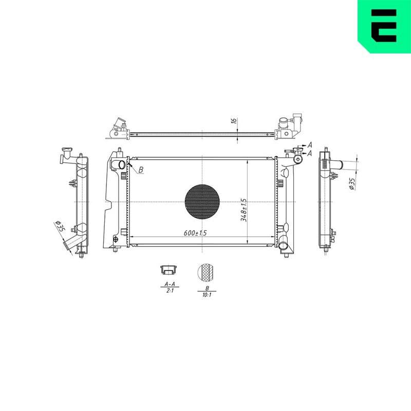 Radiator, racire motor ERA 673176