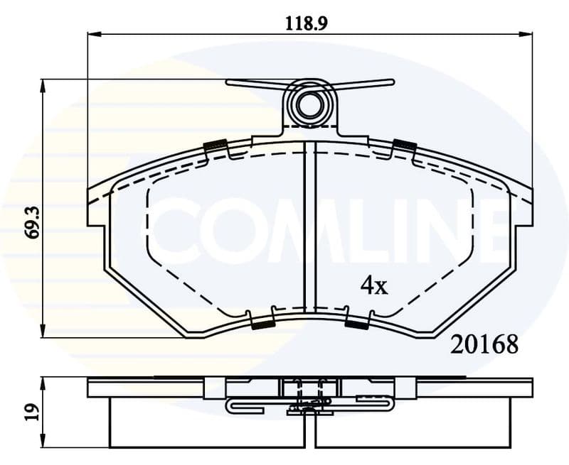 set placute frana,frana disc COMLINE CBP0511