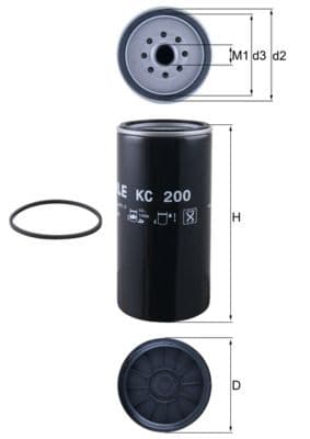 filtru combustibil MAHLE KC 200
