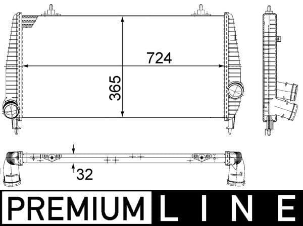 Intercooler, compresor MAHLE BEHR *** PREMIUM LINE *** CI 266 000P