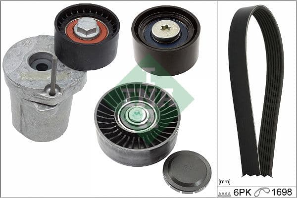 Set curea transmisie cu caneluri Schaeffler INA 529 0369 10