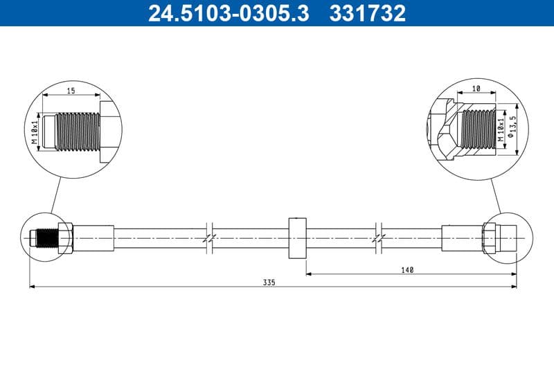 Furtun frana ATE 24.5103-0305.3