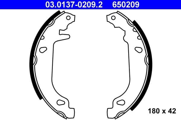 Set saboti frana ATE 03.0137-0209.2