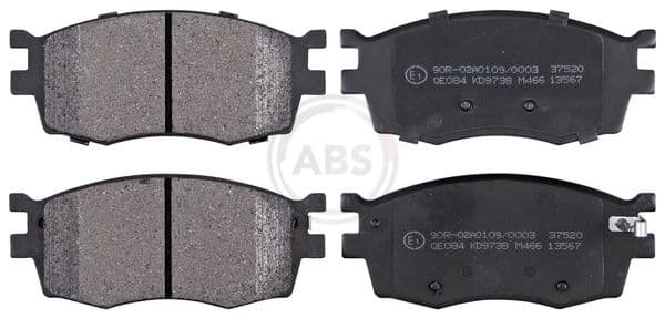 set placute frana,frana disc ABS 37520