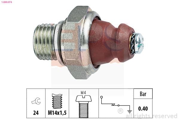 Senzor presiune ulei EPS Made in Italy - OE Equivalent 1.800.074