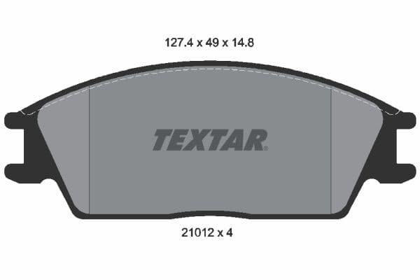 set placute frana,frana disc TEXTAR 2101204