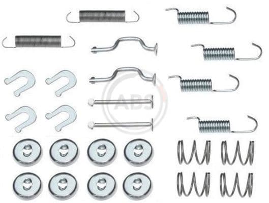 set accesorii, saboti frana parcare ABS 0810Q
