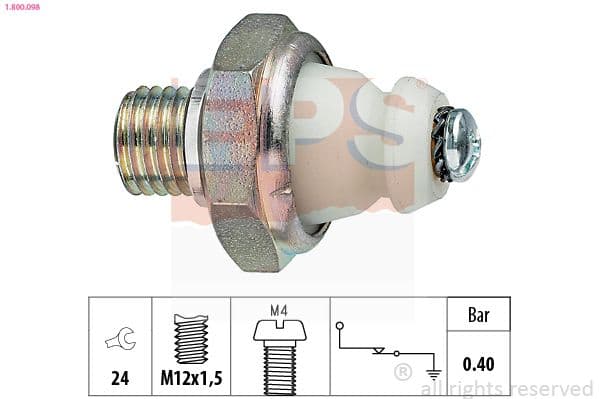 Senzor presiune ulei EPS Made in Italy - OE Equivalent 1.800.098