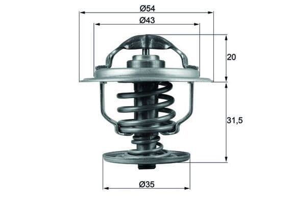 termostat,lichid racire MAHLE BEHR TX 109 87D