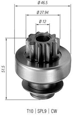 Pinion electromotor MAGNETI MARELLI 940113020227