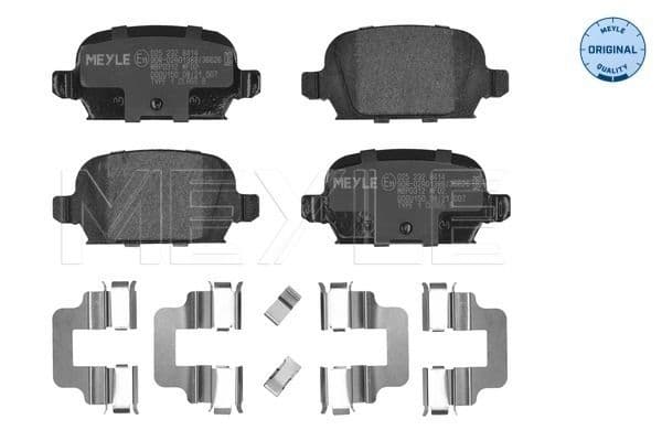 set placute frana,frana disc MEYLE -ORIGINAL: True to OE. 025 232 8414