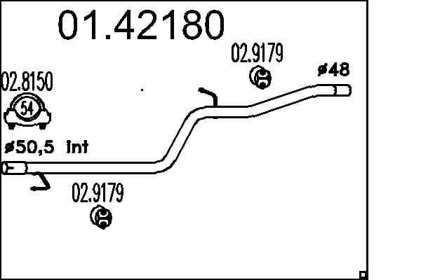 Racord evacuare MTS 01.42180