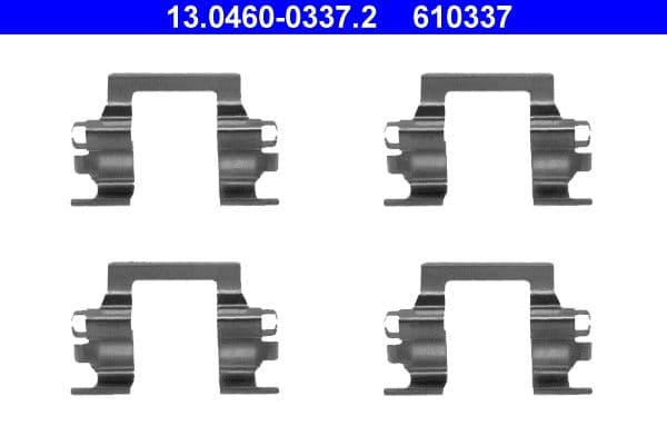Set accesorii, placute frana ATE 13.0460-0337.2