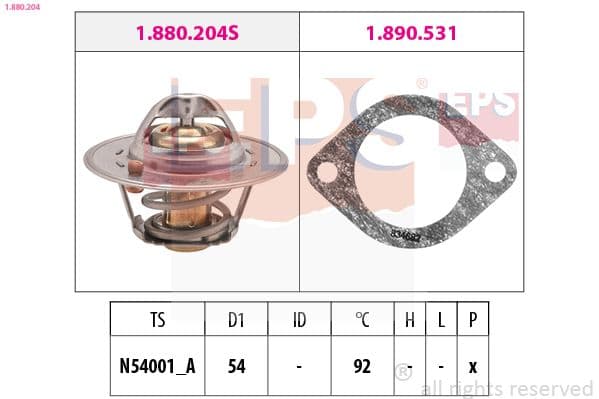 termostat,lichid racire EPS 1.880.204
