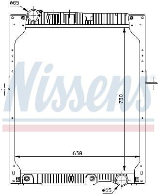 Radiator, racire motor NISSENS 62643A