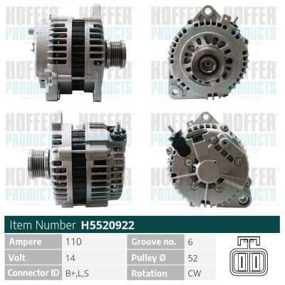Generator / Alternator MEAT & DORIA H5520922