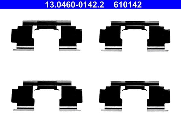 Set accesorii, placute frana ATE 13.0460-0142.2