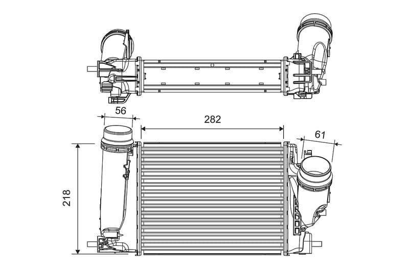 Intercooler, compresor VALEO 816759