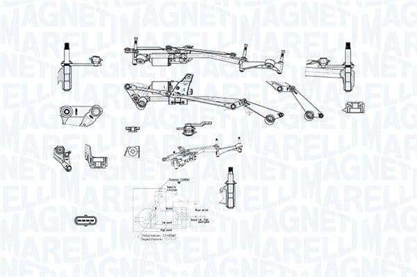 Sistem stergator parbriz MAGNETI MARELLI 064351787010