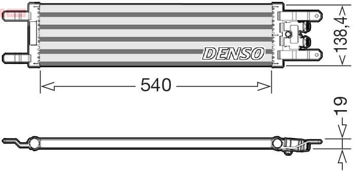 Radiator ulei, ulei motor DENSO DRL09001