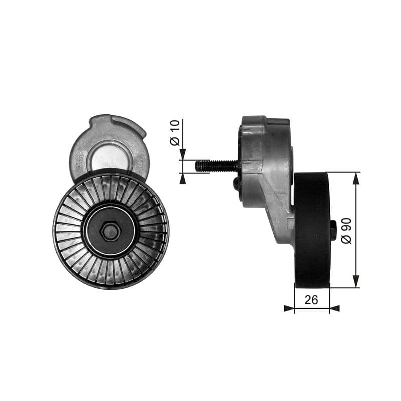 Intinzator curea, curea distributie GATES T38113