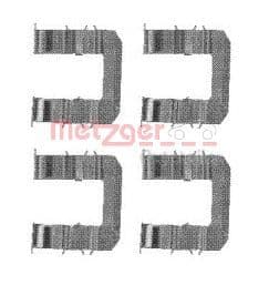 Set accesorii, placute frana METZGER AUTOTEILE 109-1735