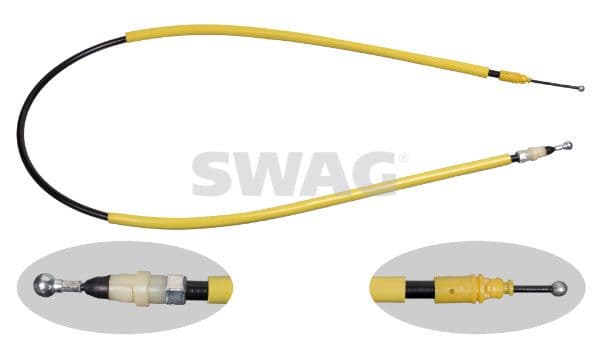 Cablu, frana de parcare SWAG 60 93 3168