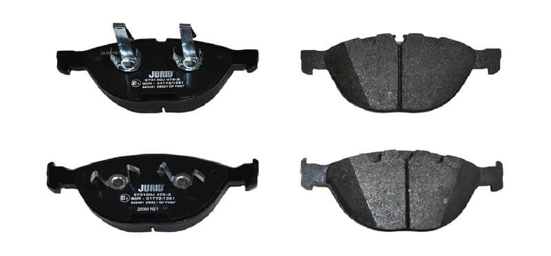 set placute frana,frana disc JURID 573150J