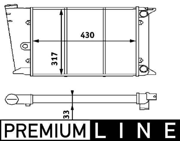Radiator, racire motor MAHLE BEHR *** PREMIUM LINE *** CR 420 000P