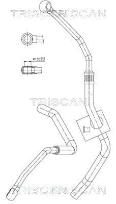 Furtun hidraulic, sistem de directie TRISCAN 8516 11032